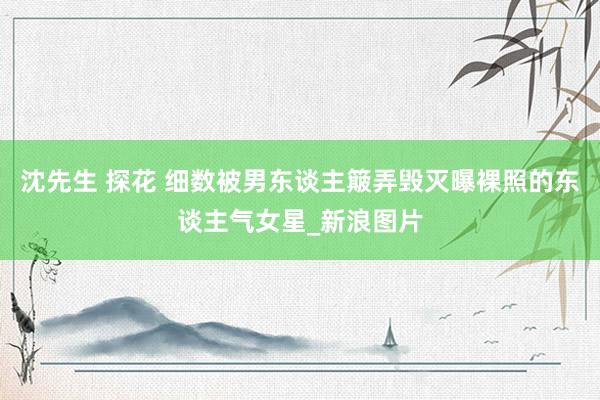 沈先生 探花 细数被男东谈主簸弄毁灭曝裸照的东谈主气女星_新浪图片