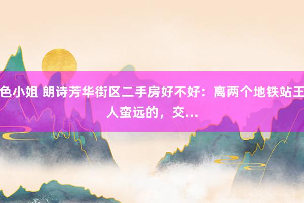 色小姐 朗诗芳华街区二手房好不好：离两个地铁站王人蛮远的，交...